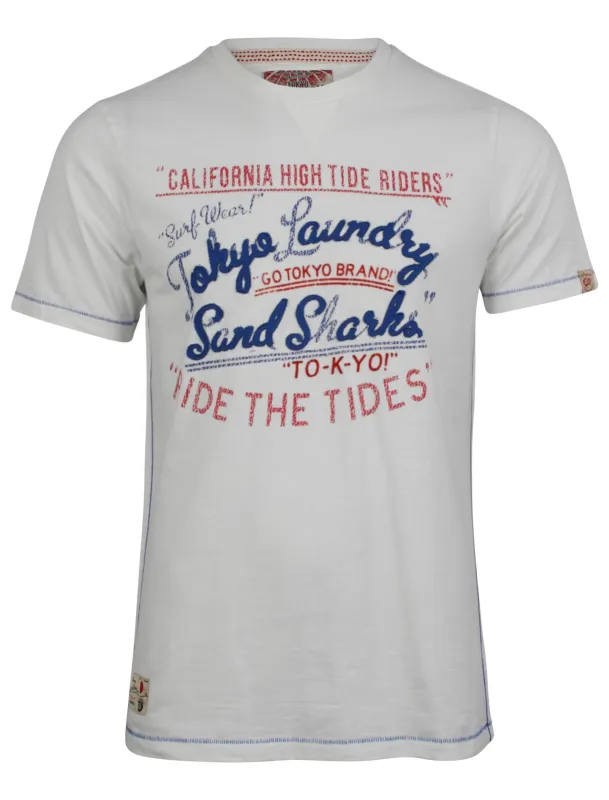 Tokyo Laundry Gazi Crew Neck T-Shirt in Ivory made by Tokyo Laundry