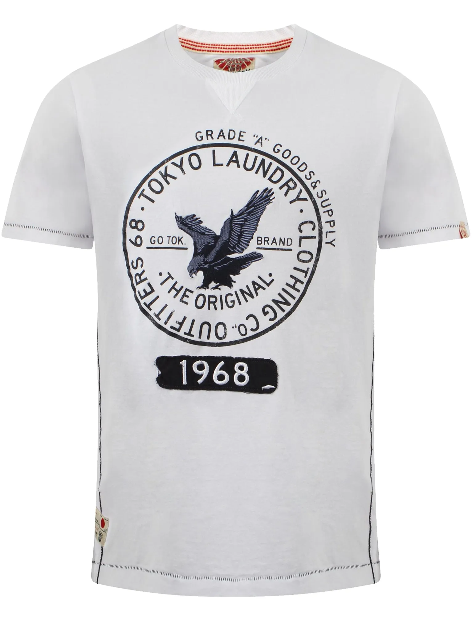 Tokyo Laundry Goods & Supply Crew Neck T-Shirt in Optic White sold by Tokyo Laundry