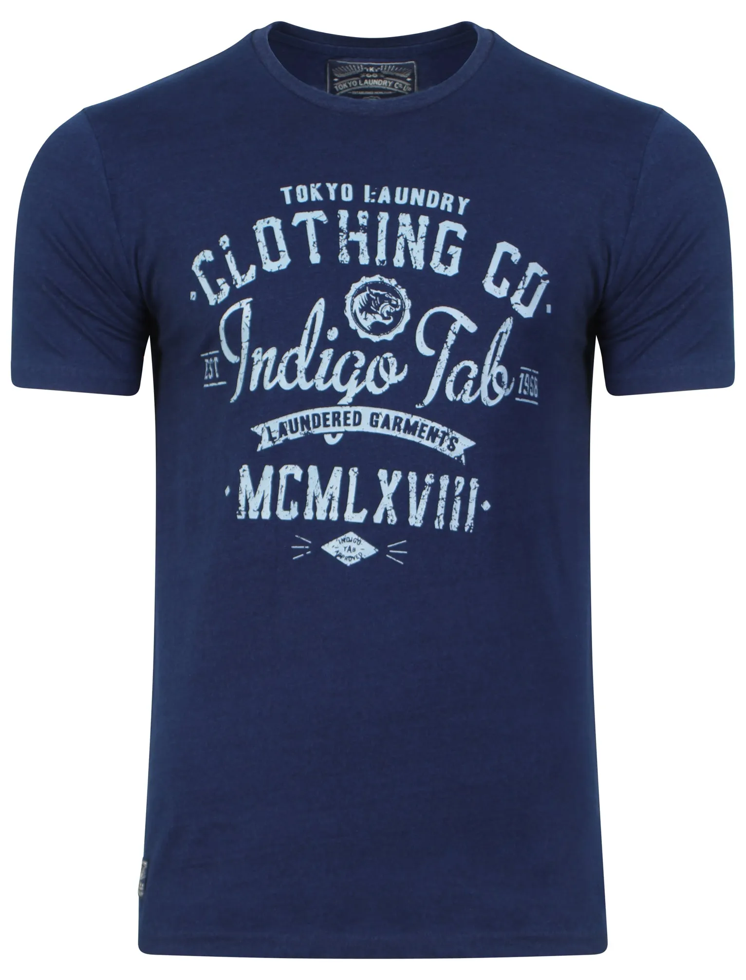 Indigo Tiger T-shirt in Dark Indigo - Tokyo Laundry sold by Tokyo Laundry
