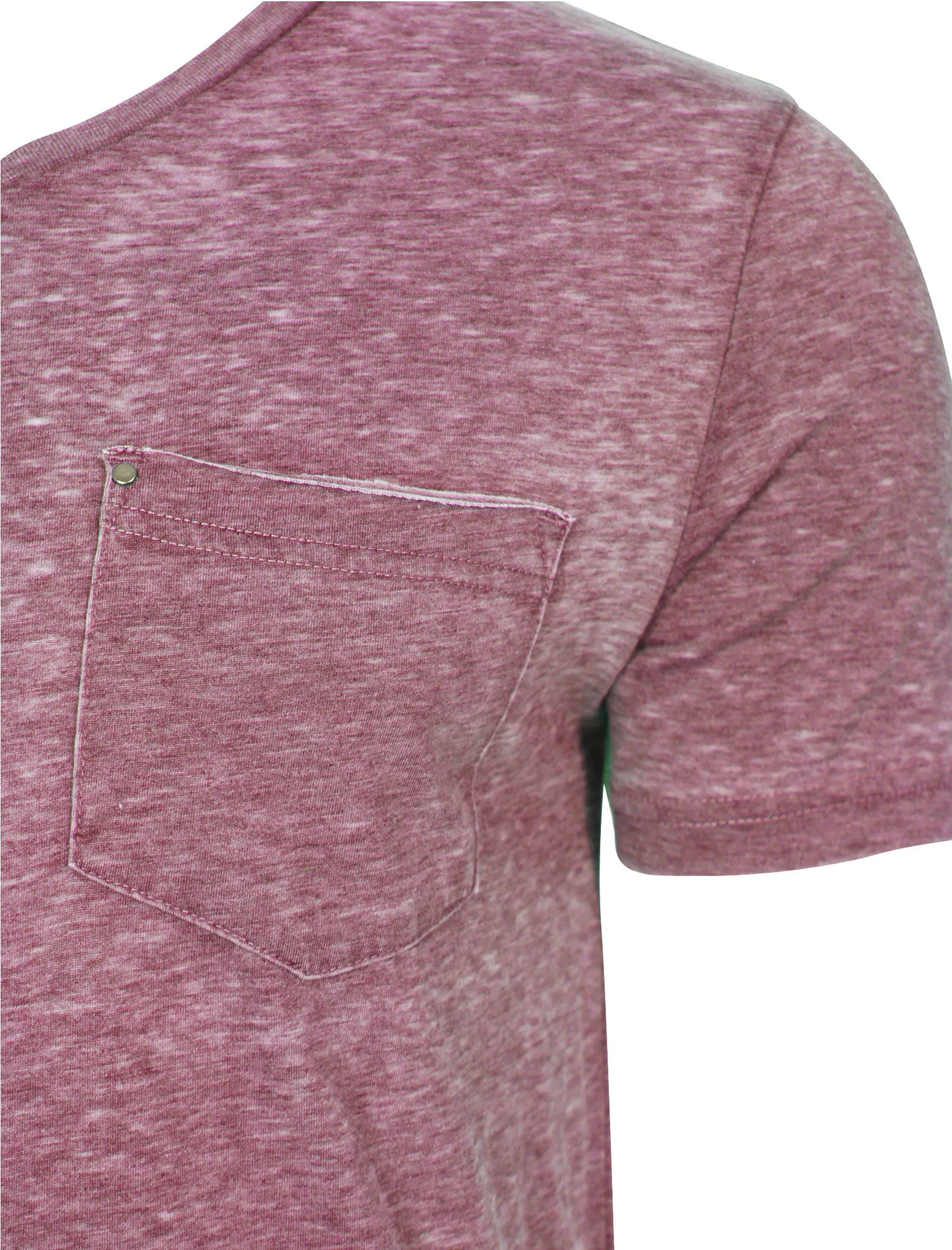 Burn2 Burnout V Neck T-Shirt in Bordeaux - Dissident sold by Tokyo Laundry product image thumbnail 3