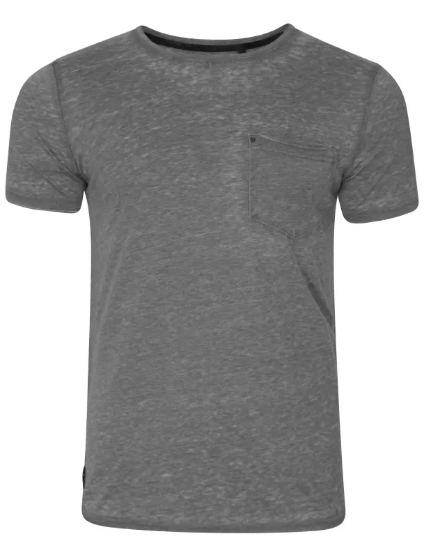 Burn3 Burnout T-Shirt in Raven Grey - Dissident made by Tokyo Laundry