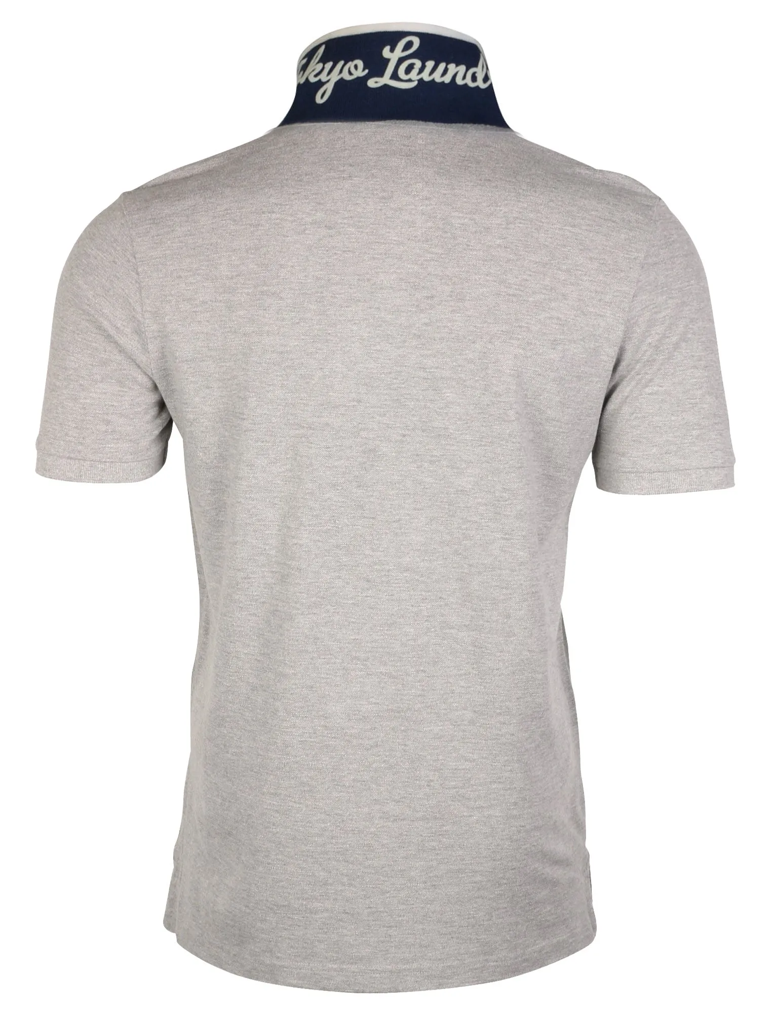 Men's striped undercollar grey polo shirt - Tokyo Laundry sold by Tokyo Laundry product image thumbnail 3