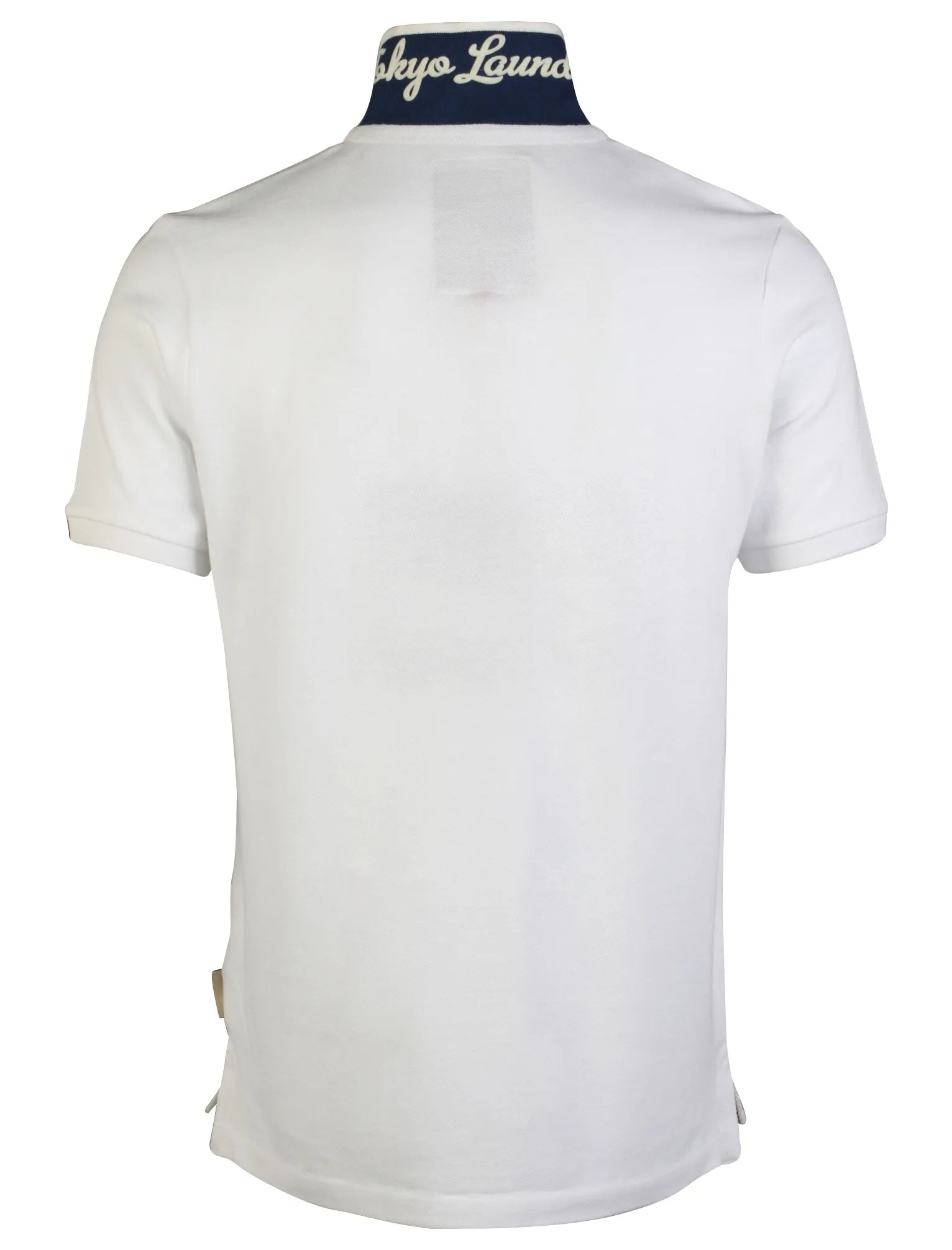 Men's striped undercollar white polo shirt - Tokyo Laundry sold by Tokyo Laundry product image thumbnail 3