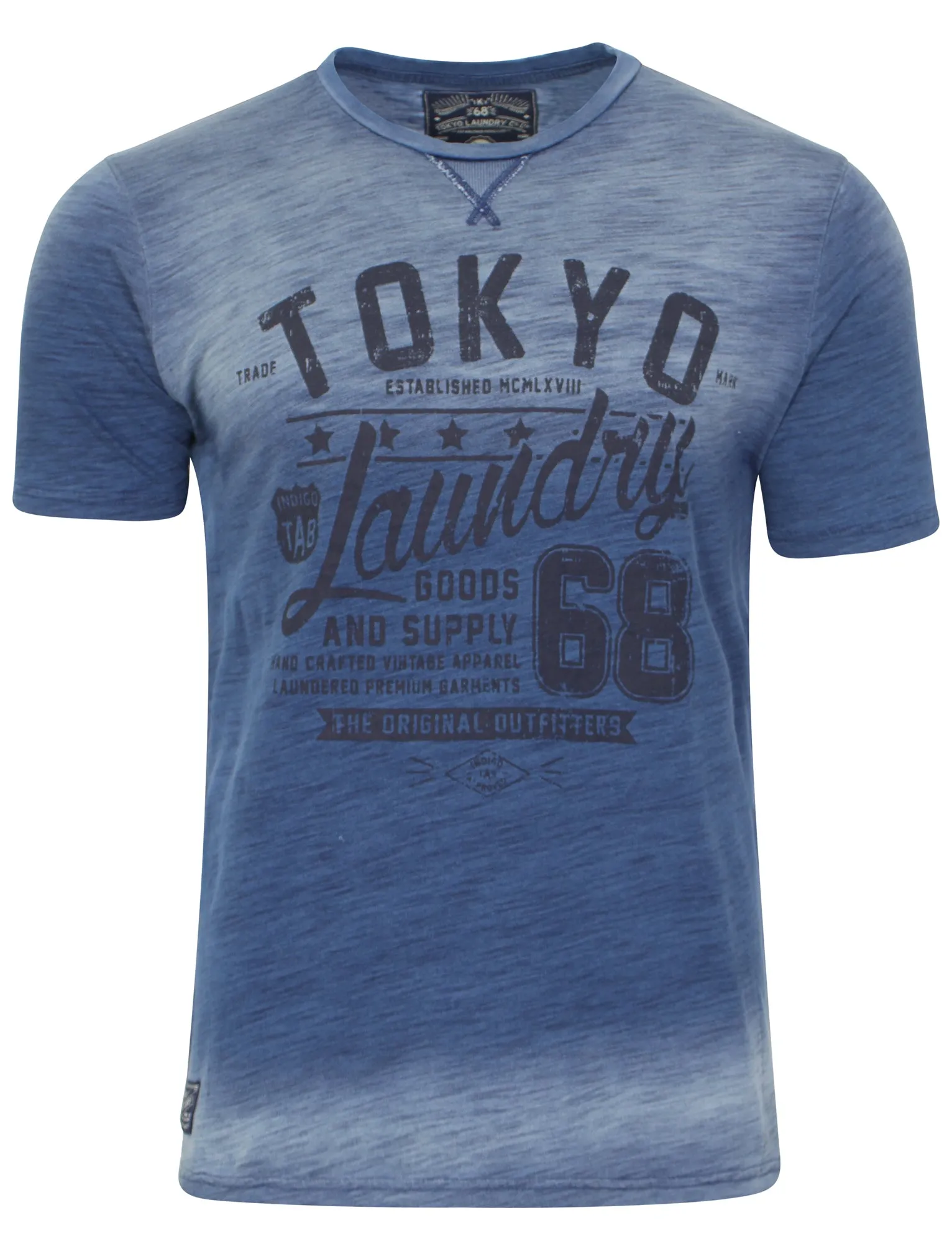 Tab Goods T-shirt in Blue - Tokyo Laundry sold by Tokyo Laundry