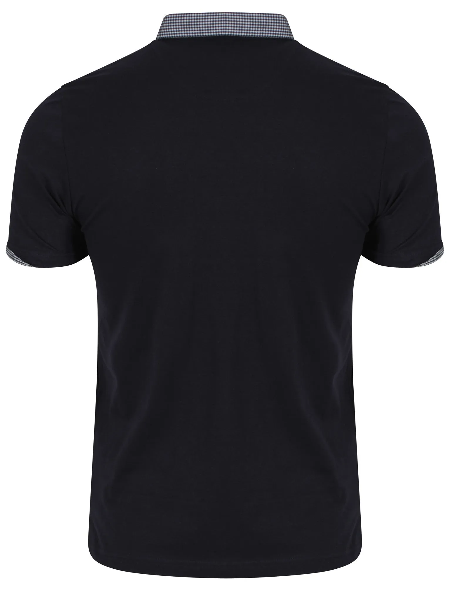 Sewell Gingham Polo Shirt in Navy - Dissident sold by Tokyo Laundry product image thumbnail 2