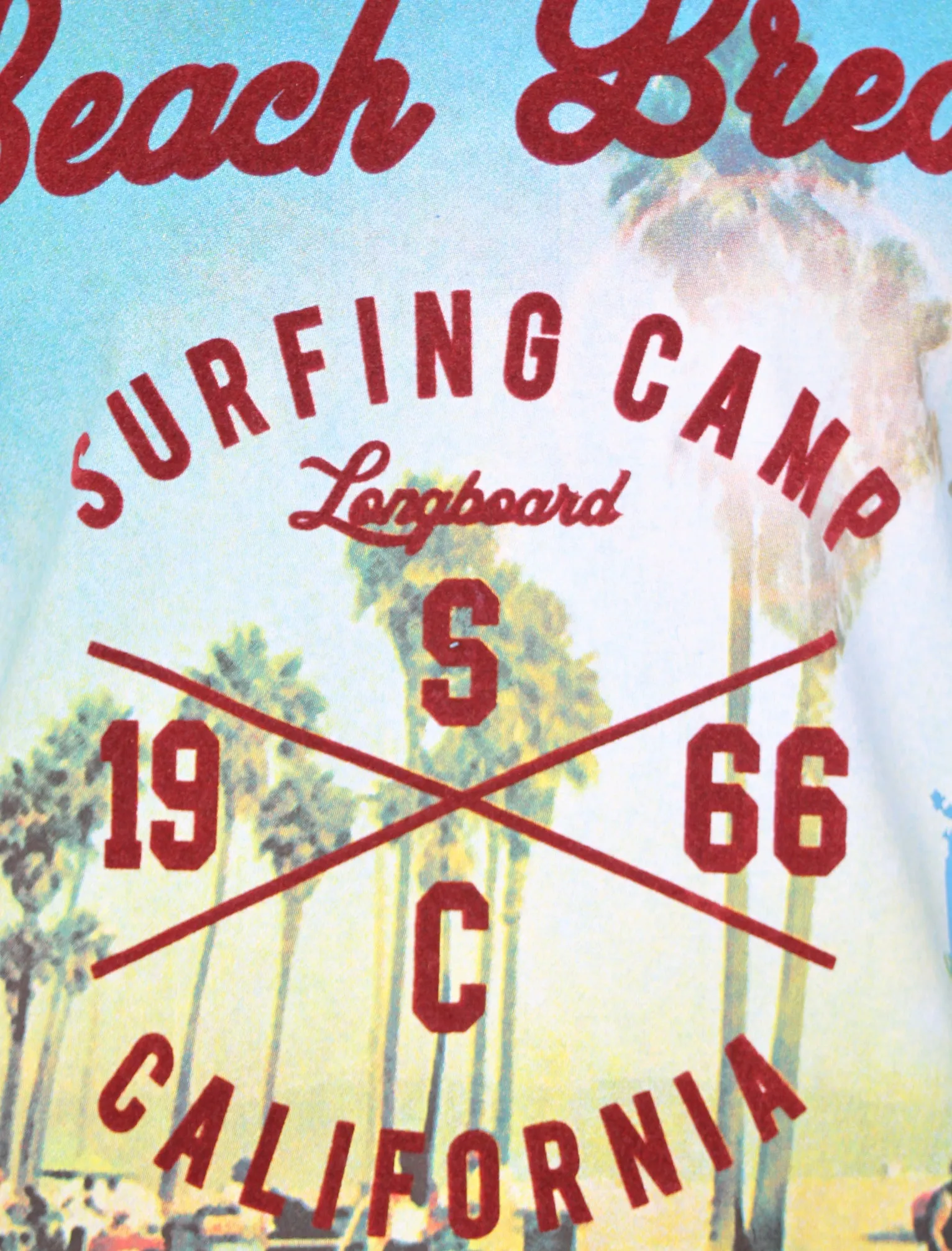 Cali Surf Motif T-Shirt in Swedish Blue - Tokyo Laundry sold by Tokyo Laundry product image thumbnail 3