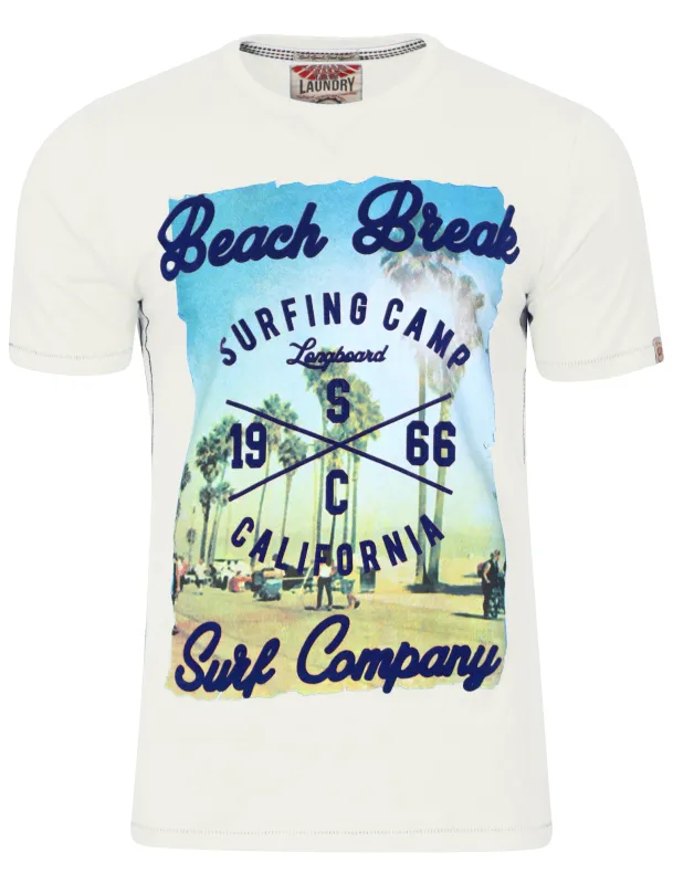 Cali Surf Motif T-Shirt in Ivory - Tokyo Laundry made by Tokyo Laundry