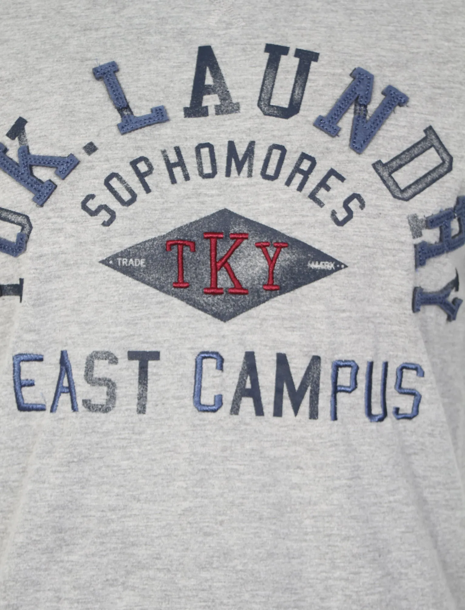 East Campus T-Shirt in Light Grey Marl - Tokyo Laundry sold by Tokyo Laundry product image thumbnail 3