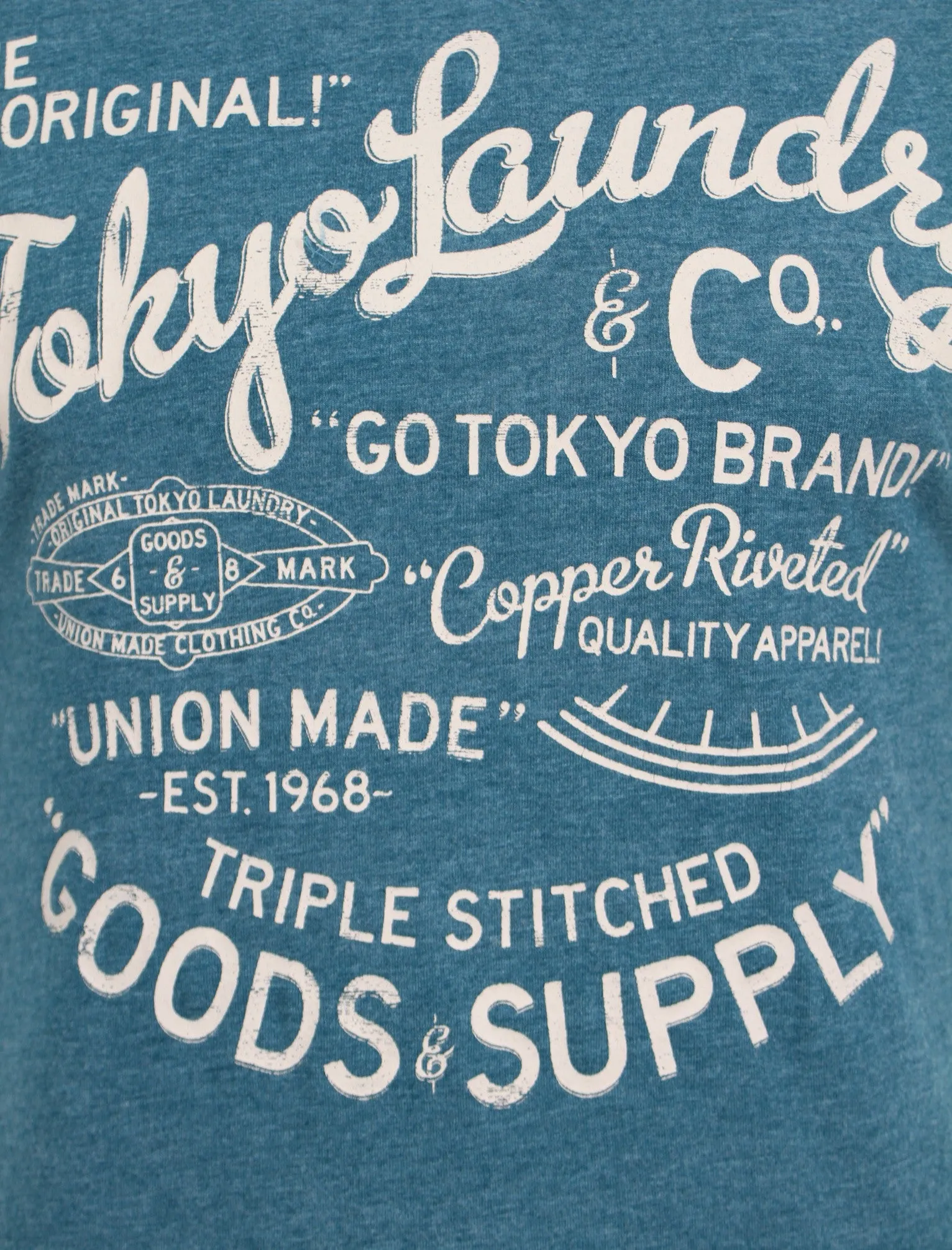 Otterwell T-shirt in Blue Marl - Tokyo Laundry sold by Tokyo Laundry product image thumbnail 4