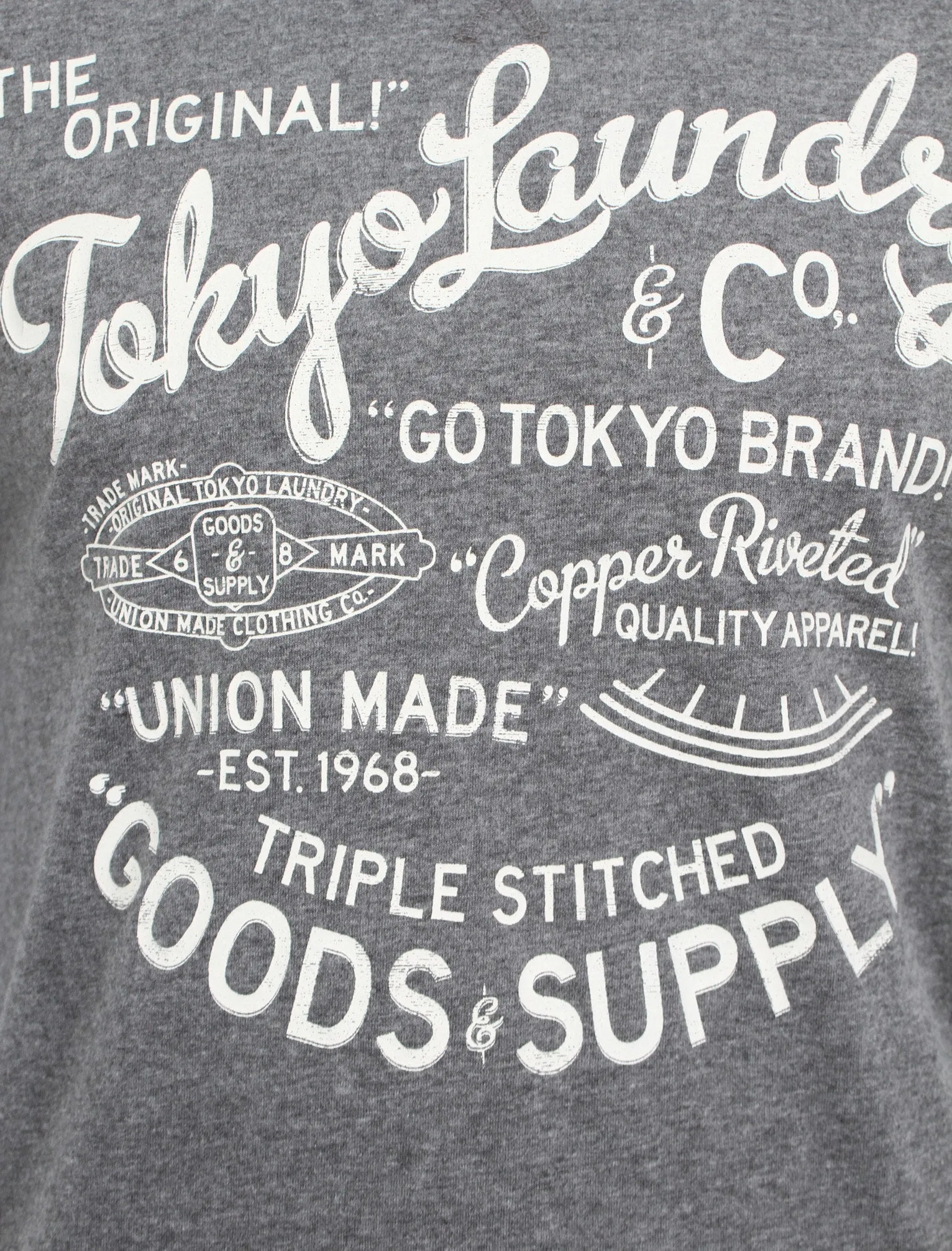 Otterwell T-shirt in Grey Marl - Tokyo Laundry sold by Tokyo Laundry product image thumbnail 3
