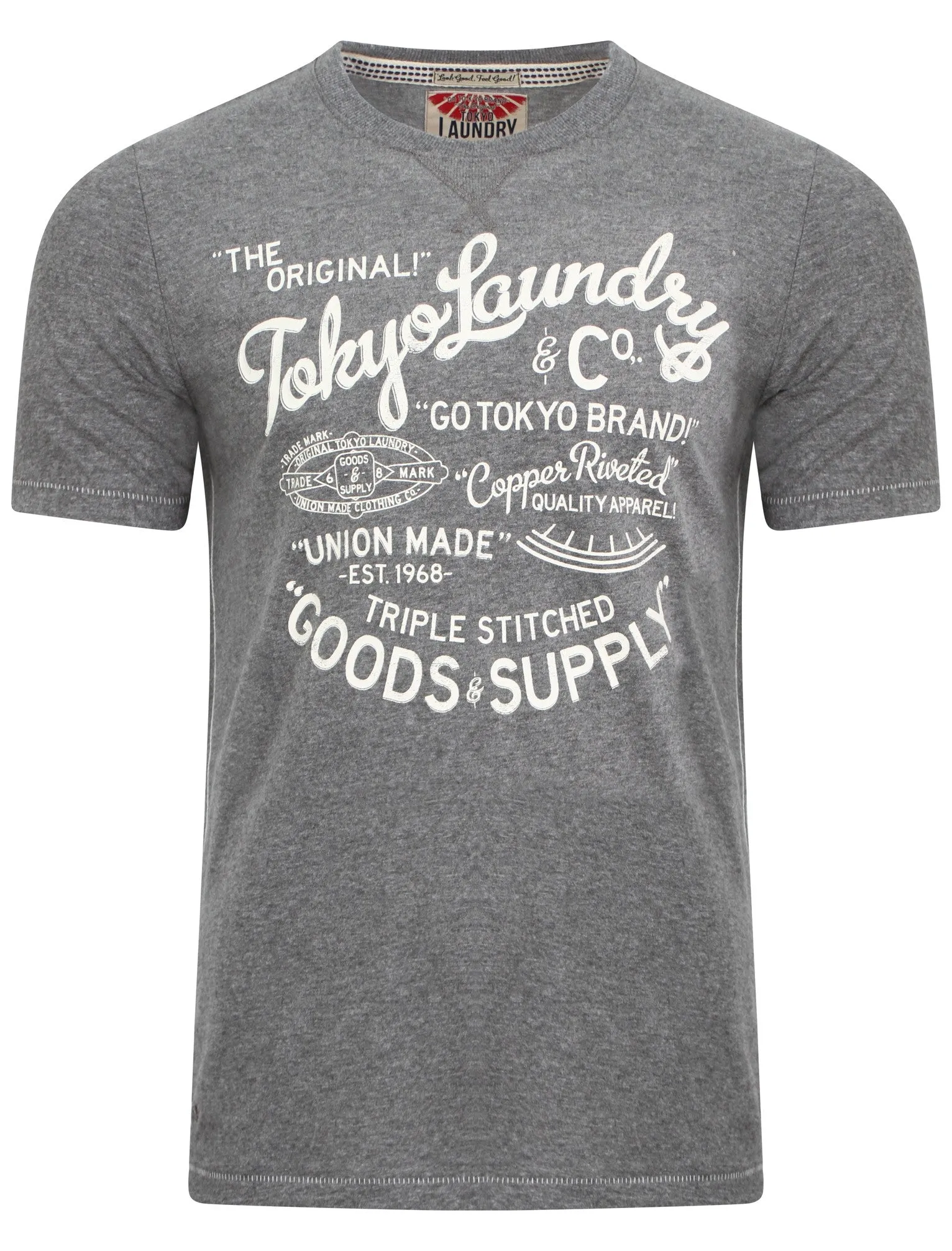 Otterwell T-shirt in Grey Marl - Tokyo Laundry sold by Tokyo Laundry