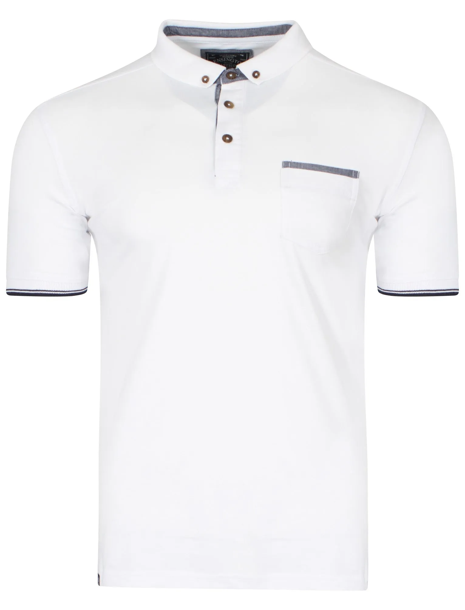 Callcott Polo Shirt in White - Kensington Eastside sold by Tokyo Laundry