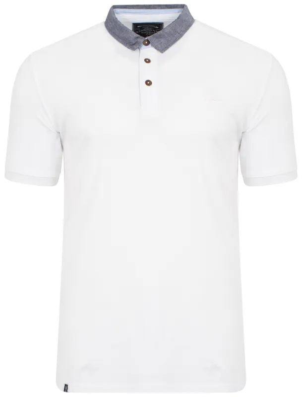 Brydges Polo Shirt in White - Kensington Eastside made by Tokyo Laundry