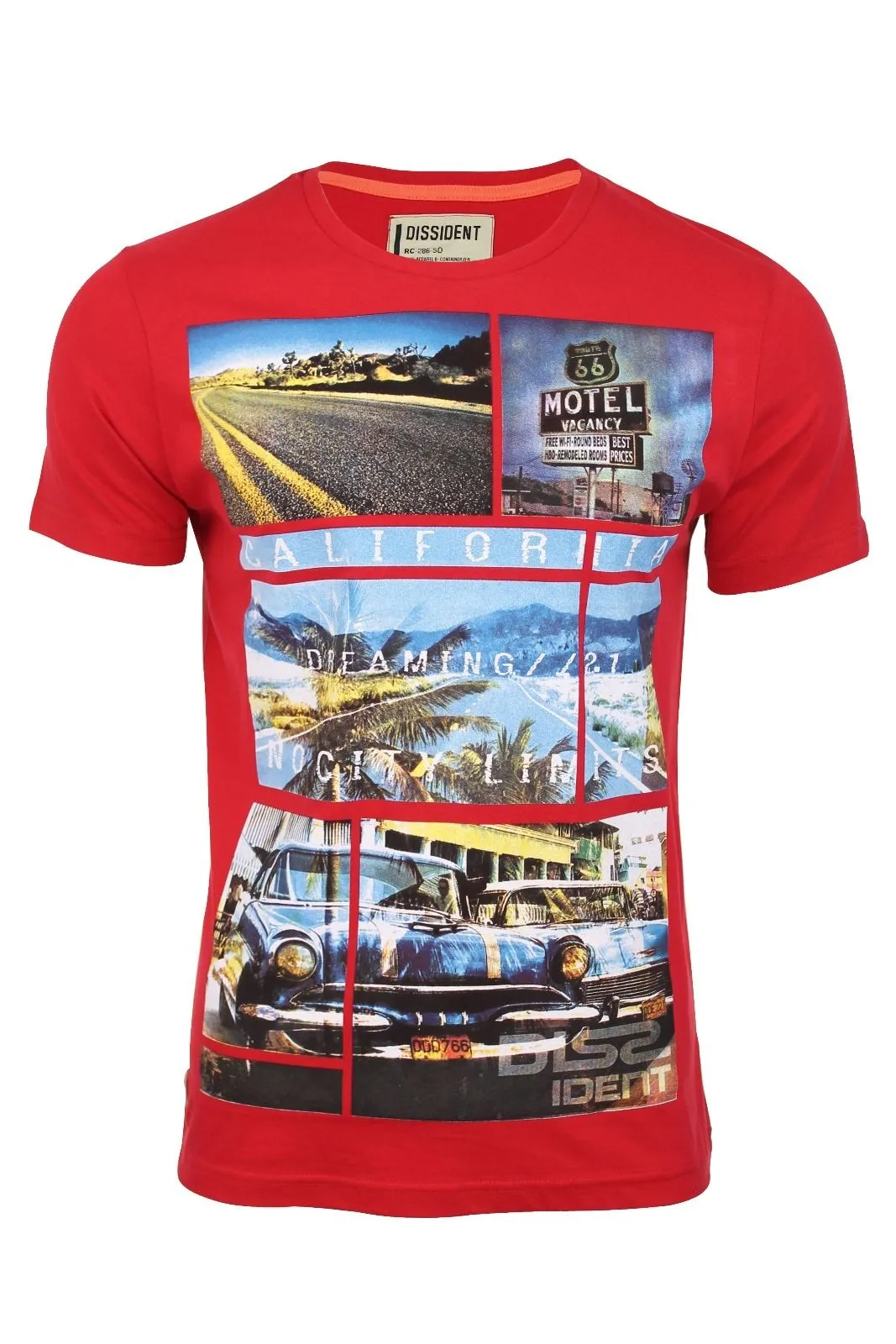 Dissident Cali Dreaming Red T-Shirt sold by Tokyo Laundry