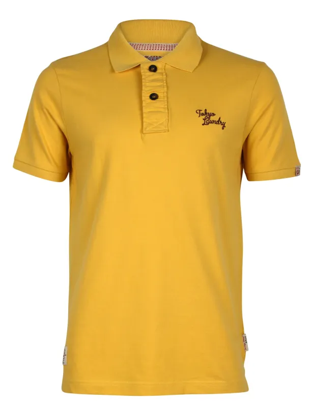 Tokyo Laundry Sophomore Yellow Polo Shirt made by Tokyo Laundry