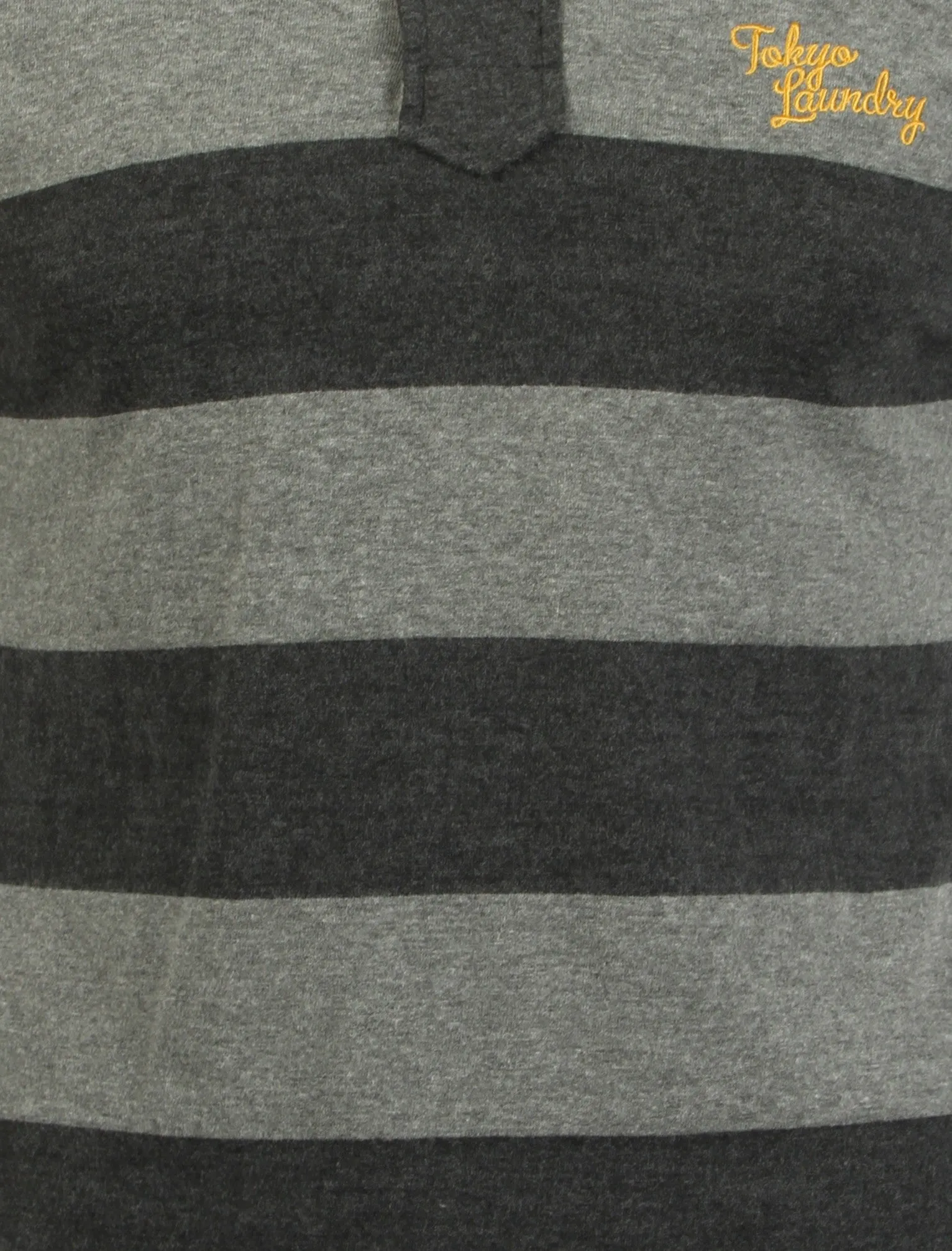Tokyo Laundry Hunters Pass charcoal stripe polo shirt sold by Tokyo Laundry product image thumbnail 3