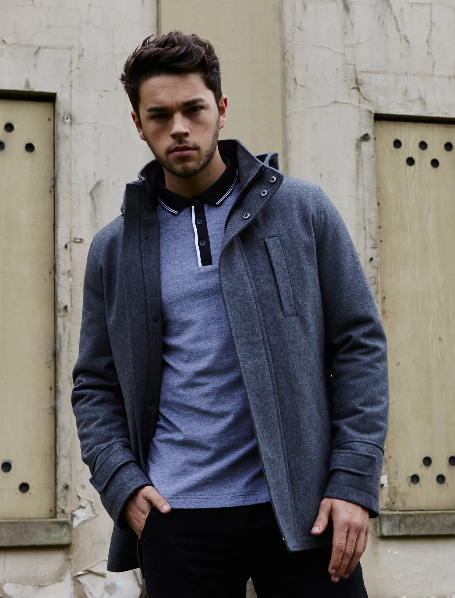 Le Shark Brewer black polo shirt sold by Tokyo Laundry product image thumbnail 3