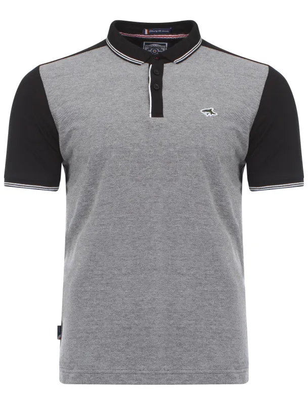 Le Shark Brewer black polo shirt made by Tokyo Laundry