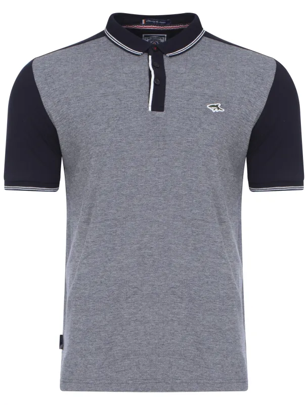 Le Shark Brewer navy polo shirt made by Tokyo Laundry