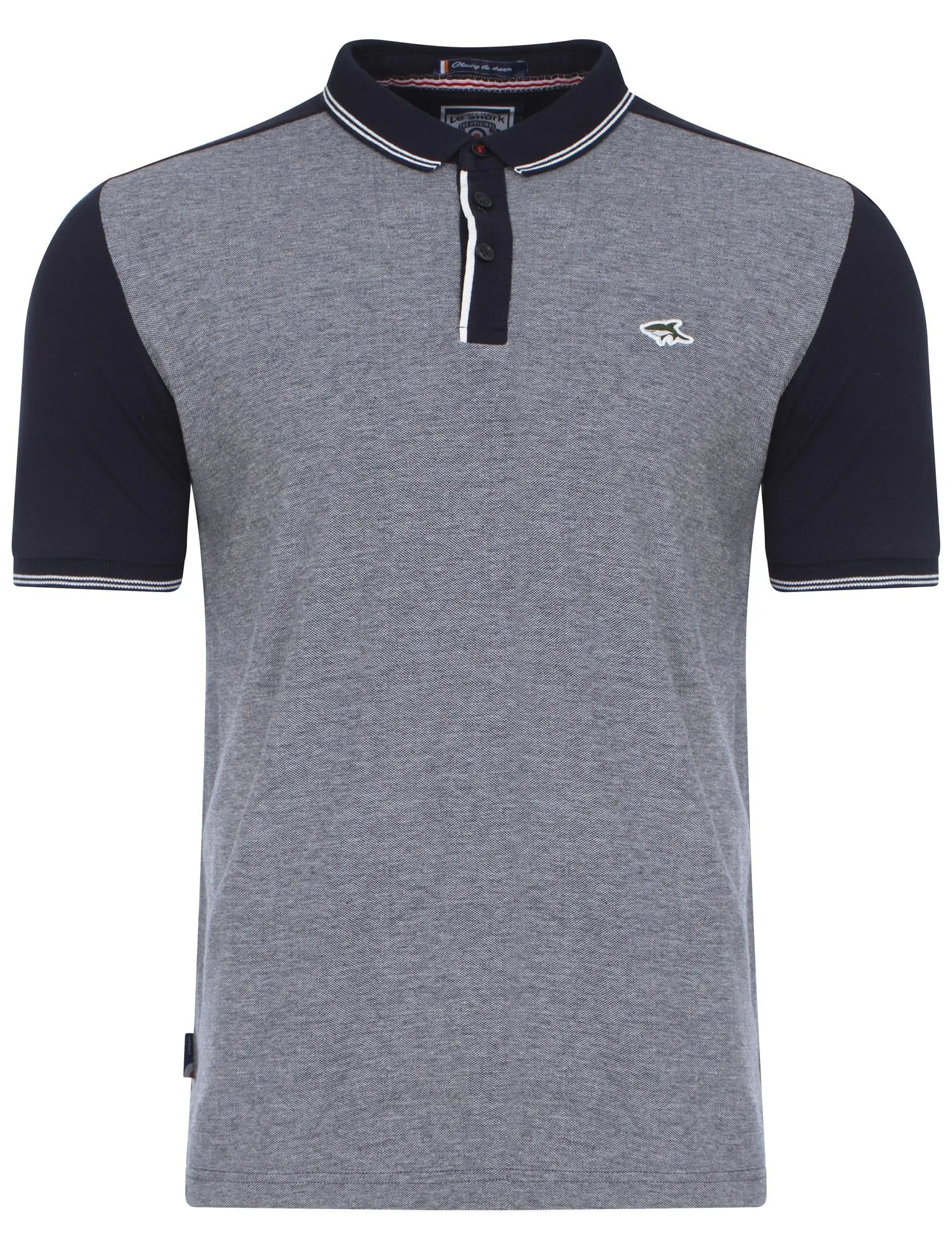 Le Shark Brewer navy polo shirt sold by Tokyo Laundry