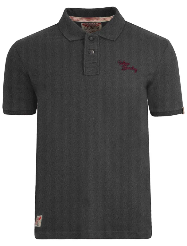 Tokyo Laundry Memphis Bay charcoal polo shirt made by Tokyo Laundry