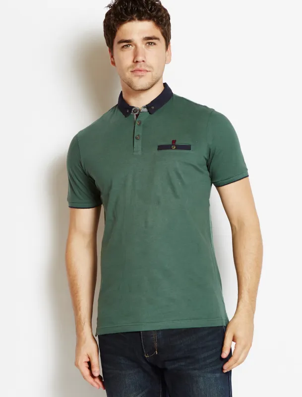 Le Shark Bramwell polo shirt in green made by Tokyo Laundry