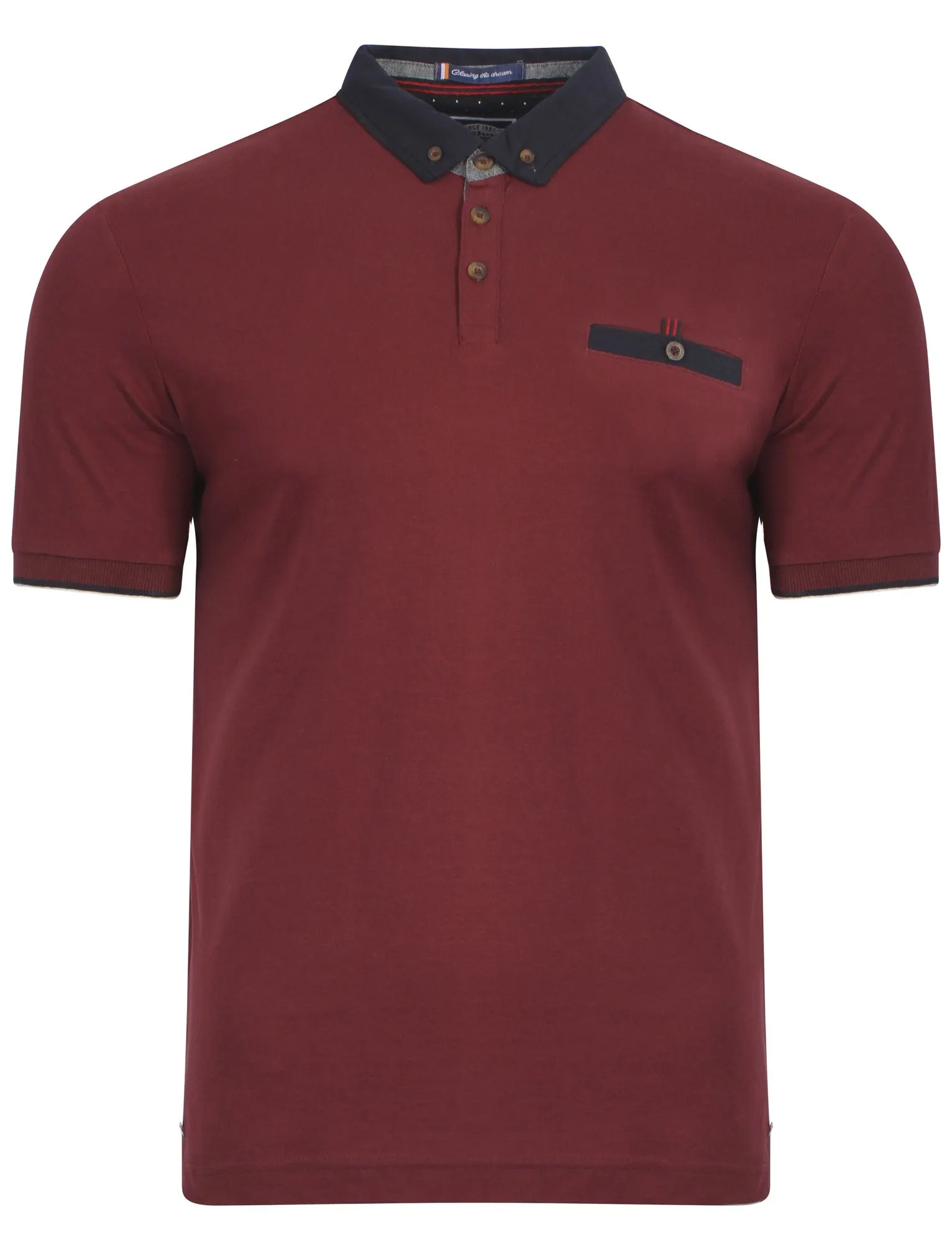 Le Shark Bramwell polo shirt in oxblood sold by Tokyo Laundry