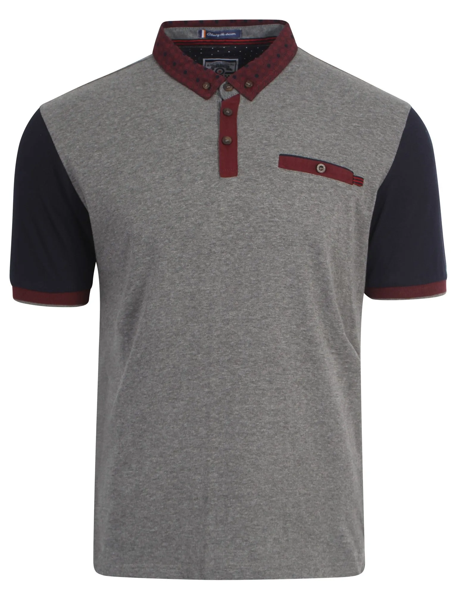 Le Shark Bingham polo shirt in grey sold by Tokyo Laundry