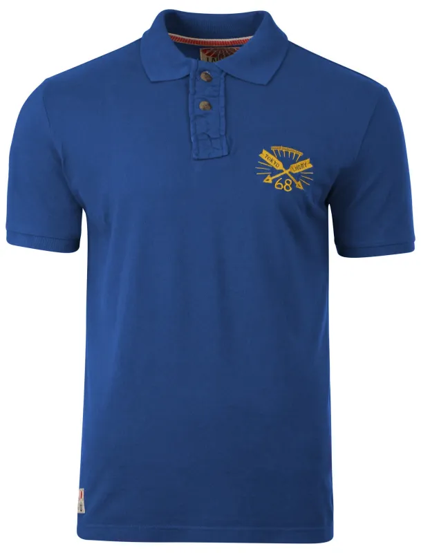 Tokyo Laundry Nashwauk blue polo shirt made by Tokyo Laundry