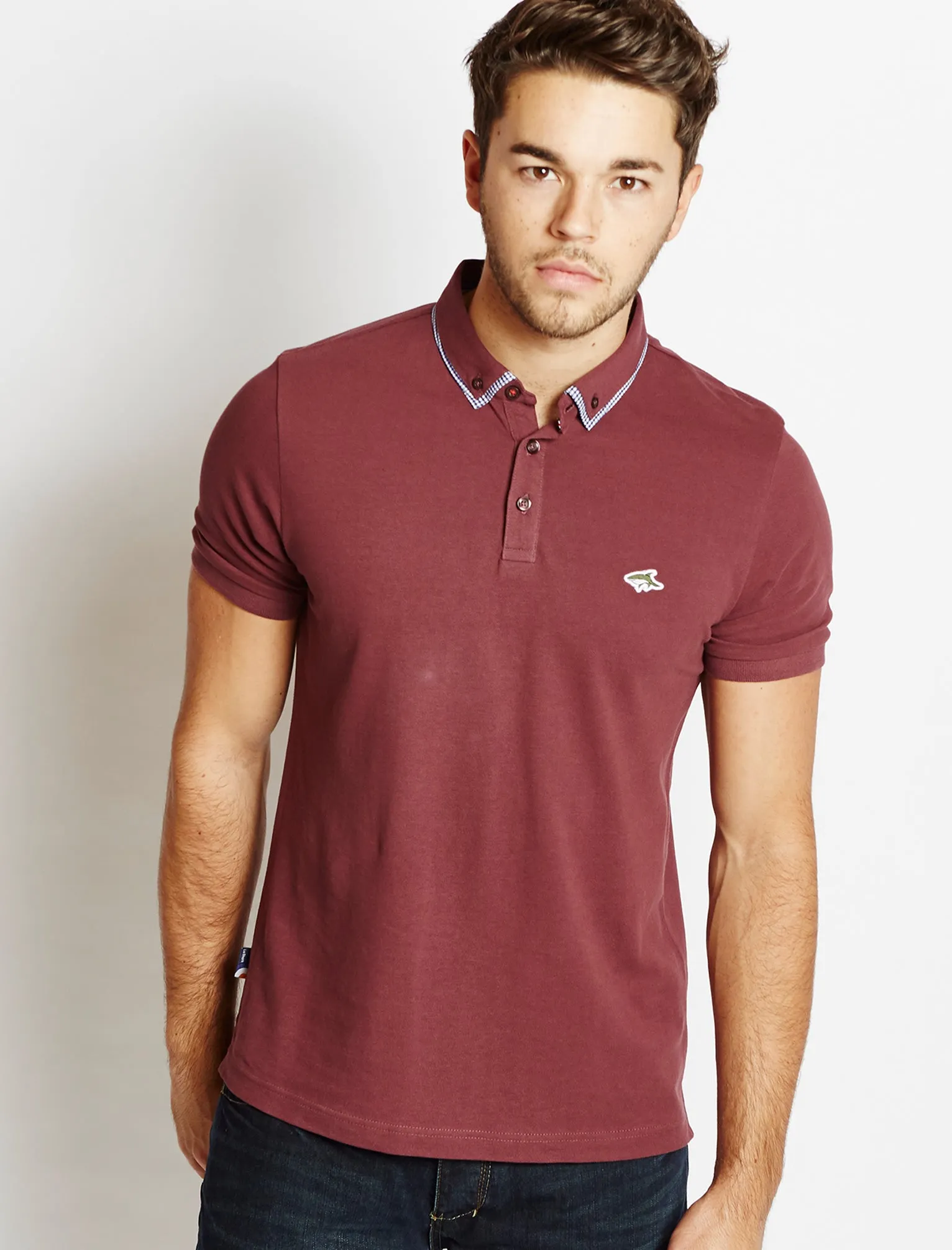 Le Shark Ainsworth oxblood polo shirt sold by Tokyo Laundry
