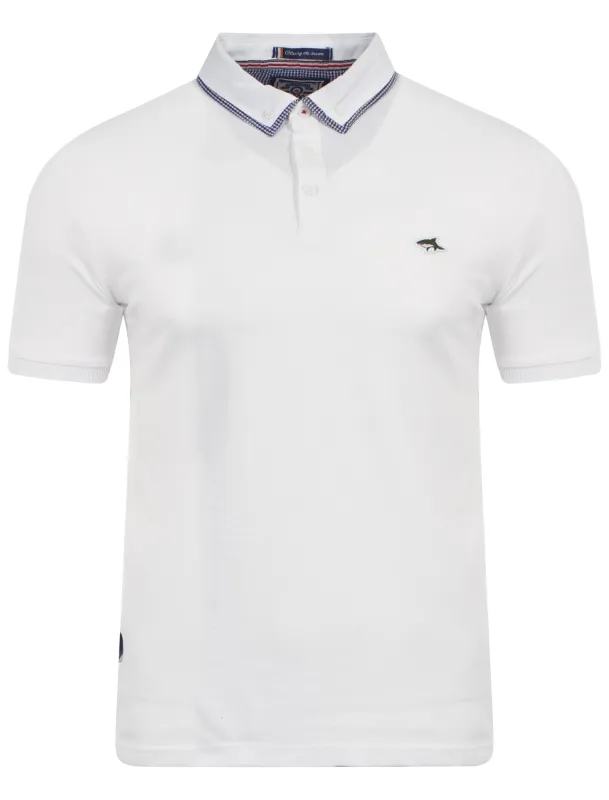 Le Shark Ainsworth white polo shirt made by Tokyo Laundry