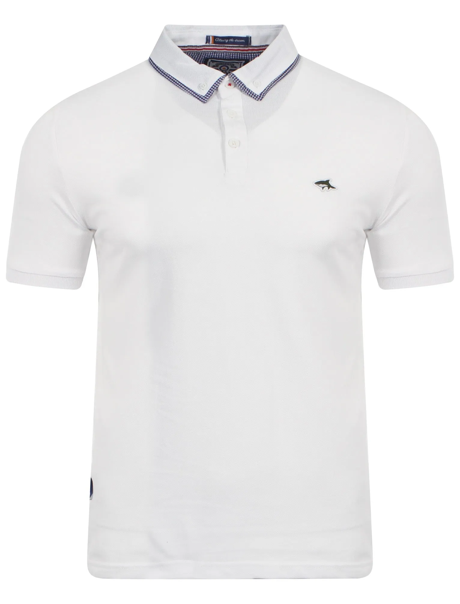 Le Shark Ainsworth white polo shirt sold by Tokyo Laundry