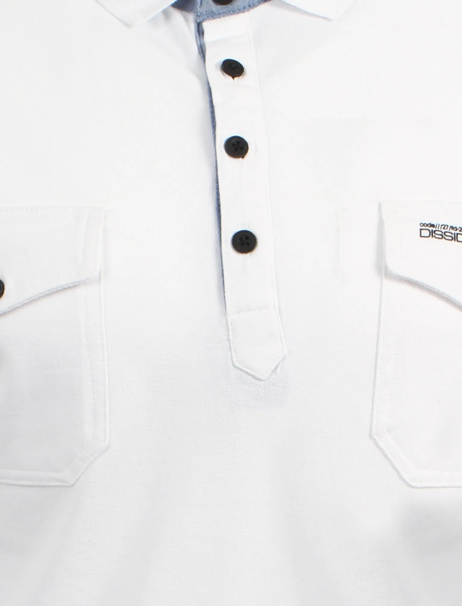 Dissident Zenith cotton white polo shirt sold by Tokyo Laundry product image thumbnail 3