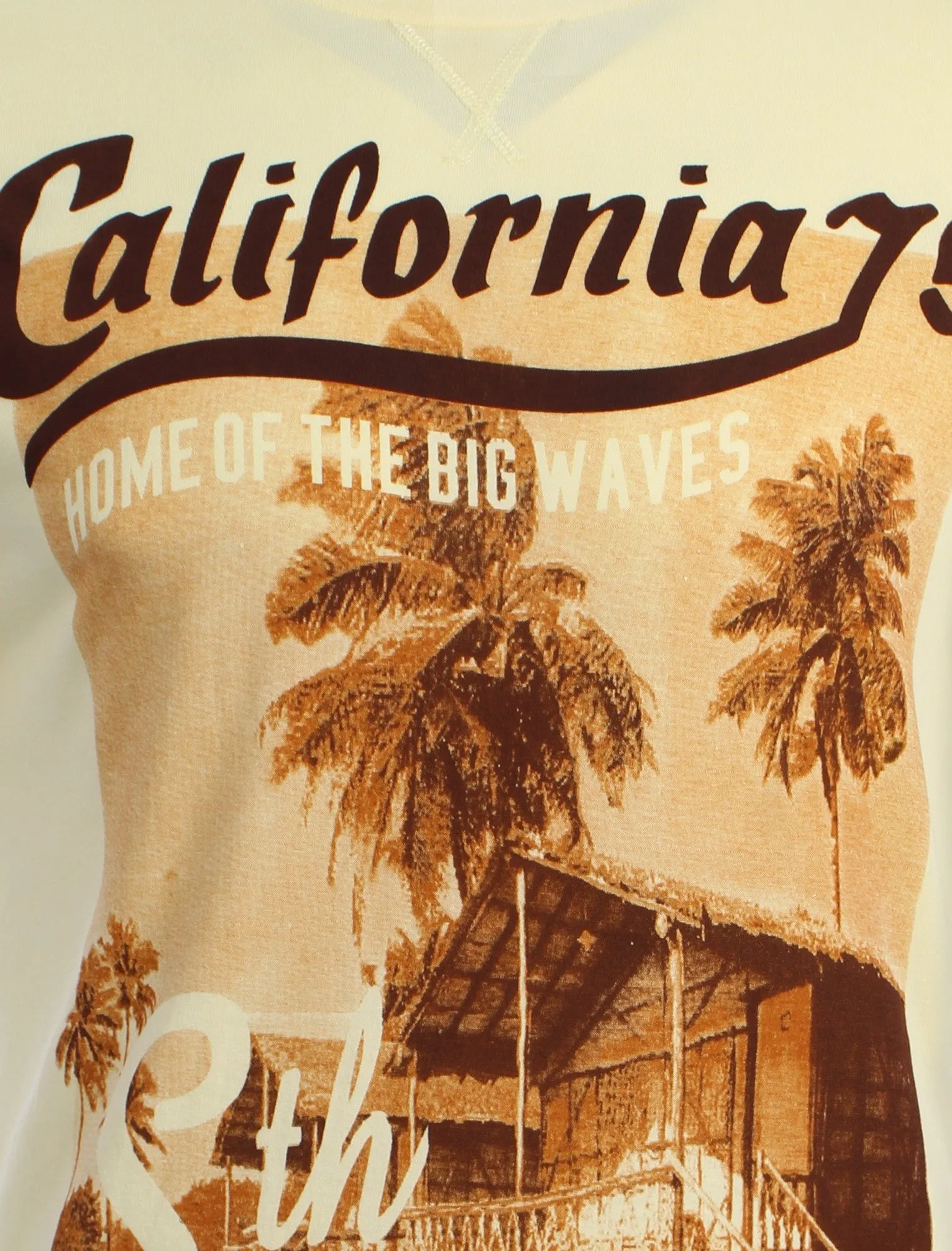 South Shore Cali 75 printed cotton t-shirt in yellow sold by Tokyo Laundry product image thumbnail 3