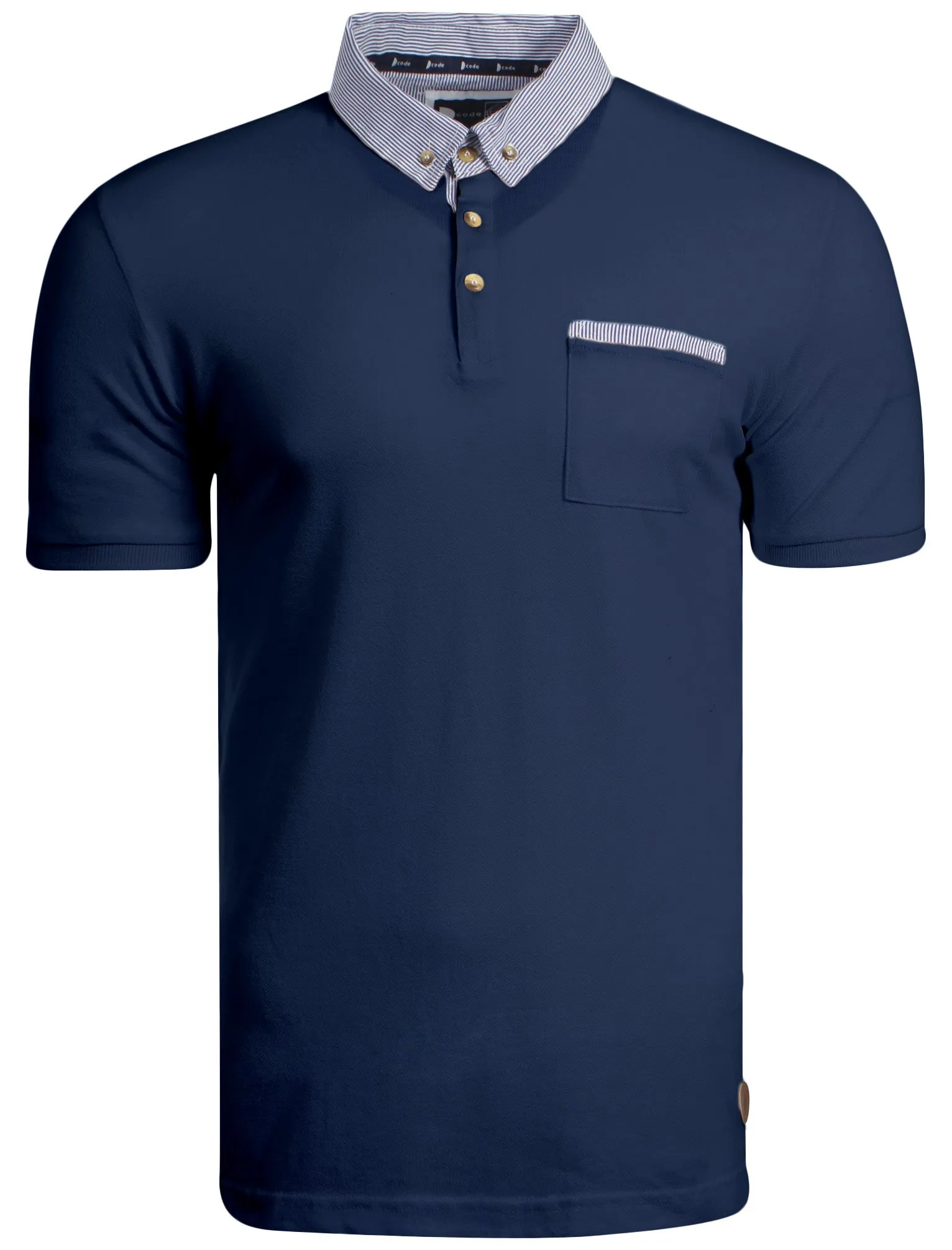 D-Code Recorder navy polo shirt sold by Tokyo Laundry