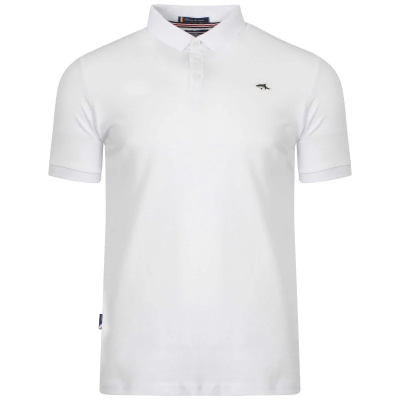 Le Shark Atwood white polo shirt made by Tokyo Laundry