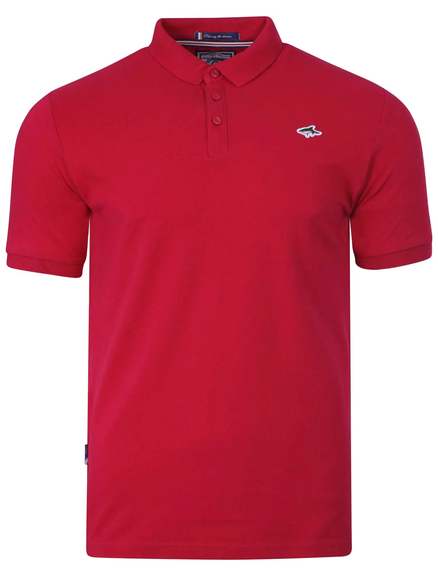 Le Shark Atwood red polo shirt sold by Tokyo Laundry