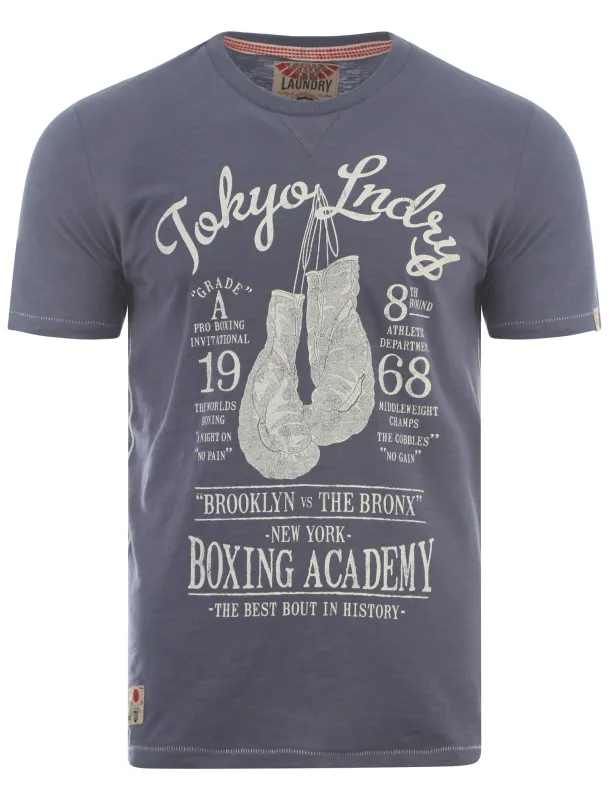 Tokyo Laundry Vincenzo navy t-shirt made by Tokyo Laundry