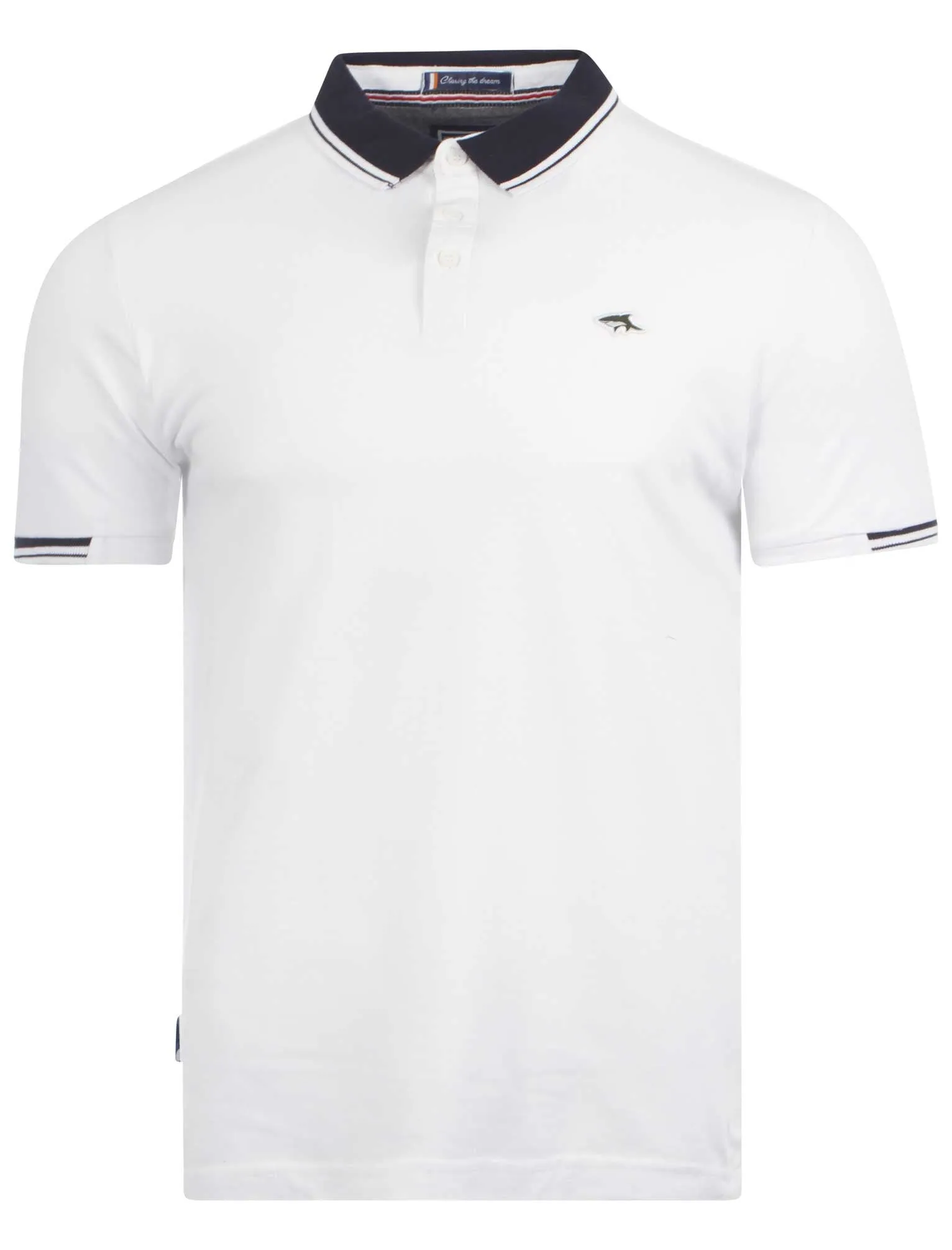 Le Shark Aubert White Polo Shirt sold by Tokyo Laundry