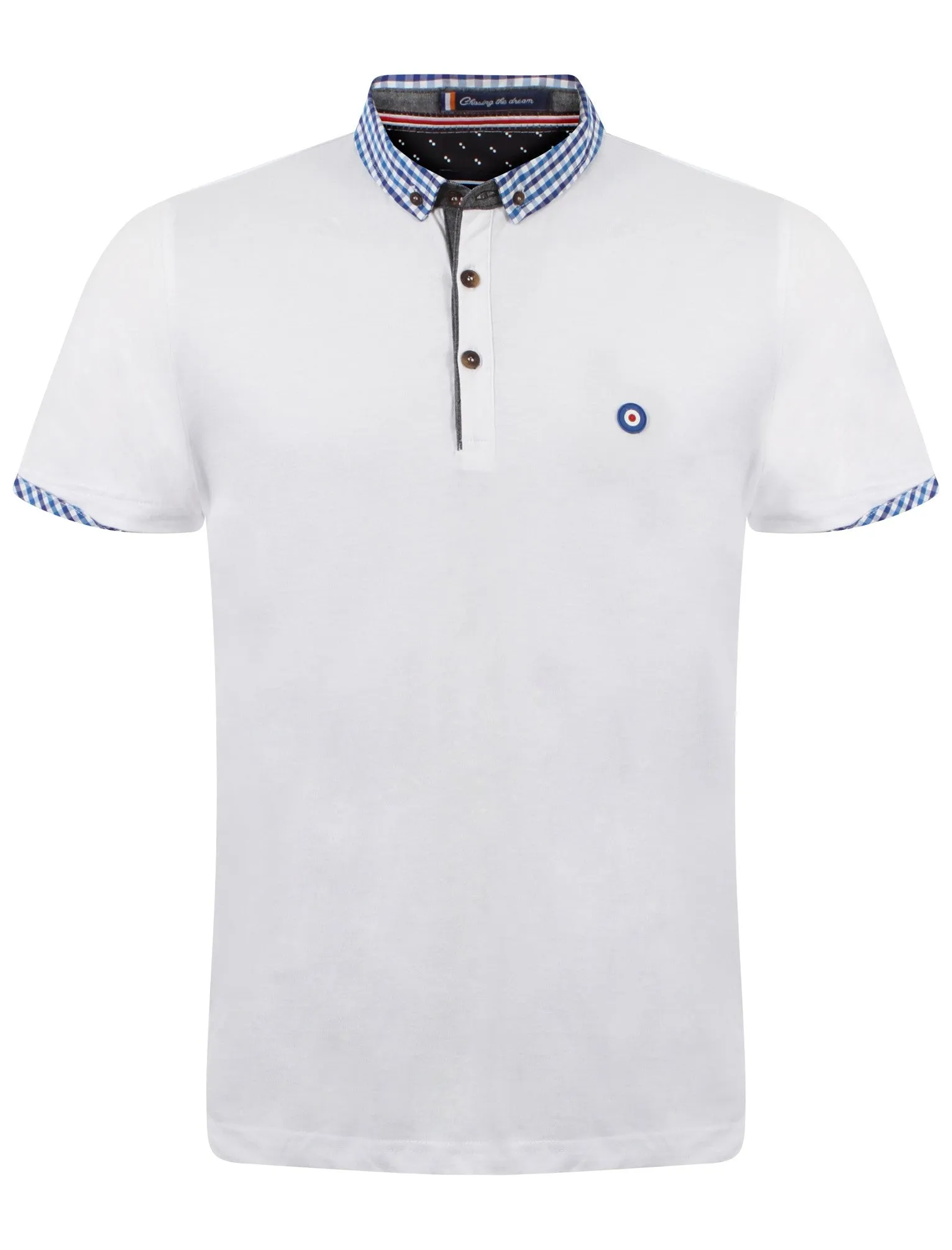 Le Shark Adams Row white polo shirt sold by Tokyo Laundry