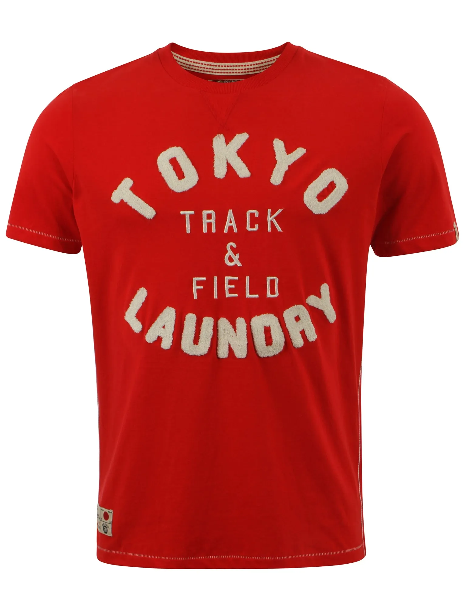 Tokyo Laundry Track & Field Red t-shirt sold by Tokyo Laundry