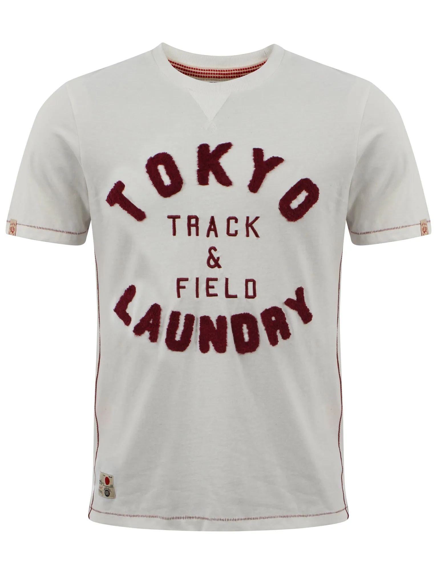 Tokyo Laundry Track & Field Cream t-shirt sold by Tokyo Laundry