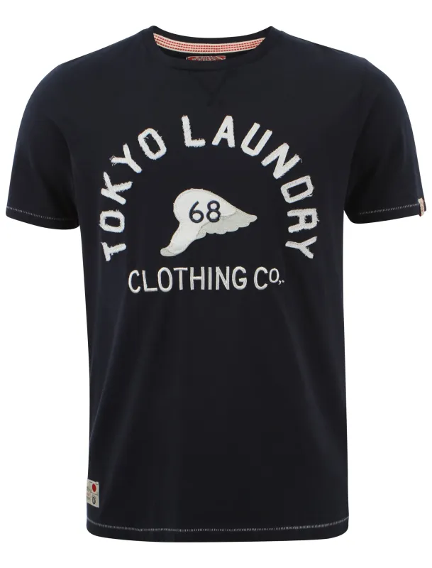 Tokyo Laundry Valley High Navy T-Shirt made by Tokyo Laundry