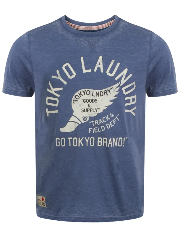 Tokyo Laundry Nixon Blue t-shirt made by Tokyo Laundry