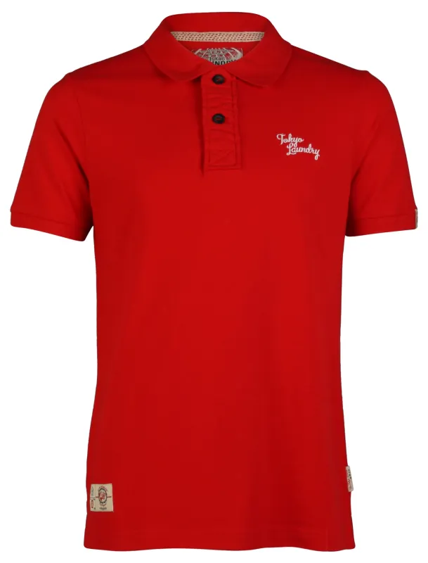 Tokyo Laundry Ezequiel red Polo Shirt made by Tokyo Laundry