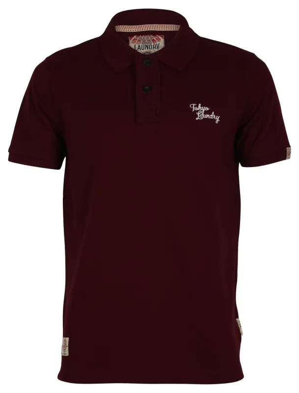 Tokyo Laundry Mount Louis oxblood Polo Shirt made by Tokyo Laundry