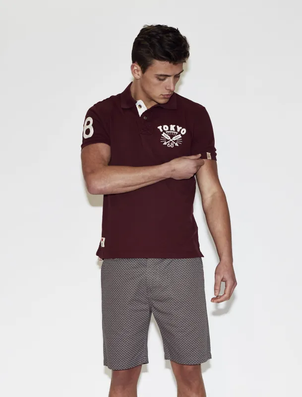Tokyo Laundry Cameron oxblood polo shirt made by Tokyo Laundry