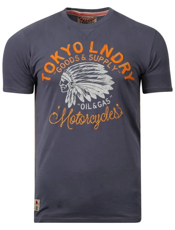 Tokyo Laundry Kobe Blue T-Shirt made by Tokyo Laundry