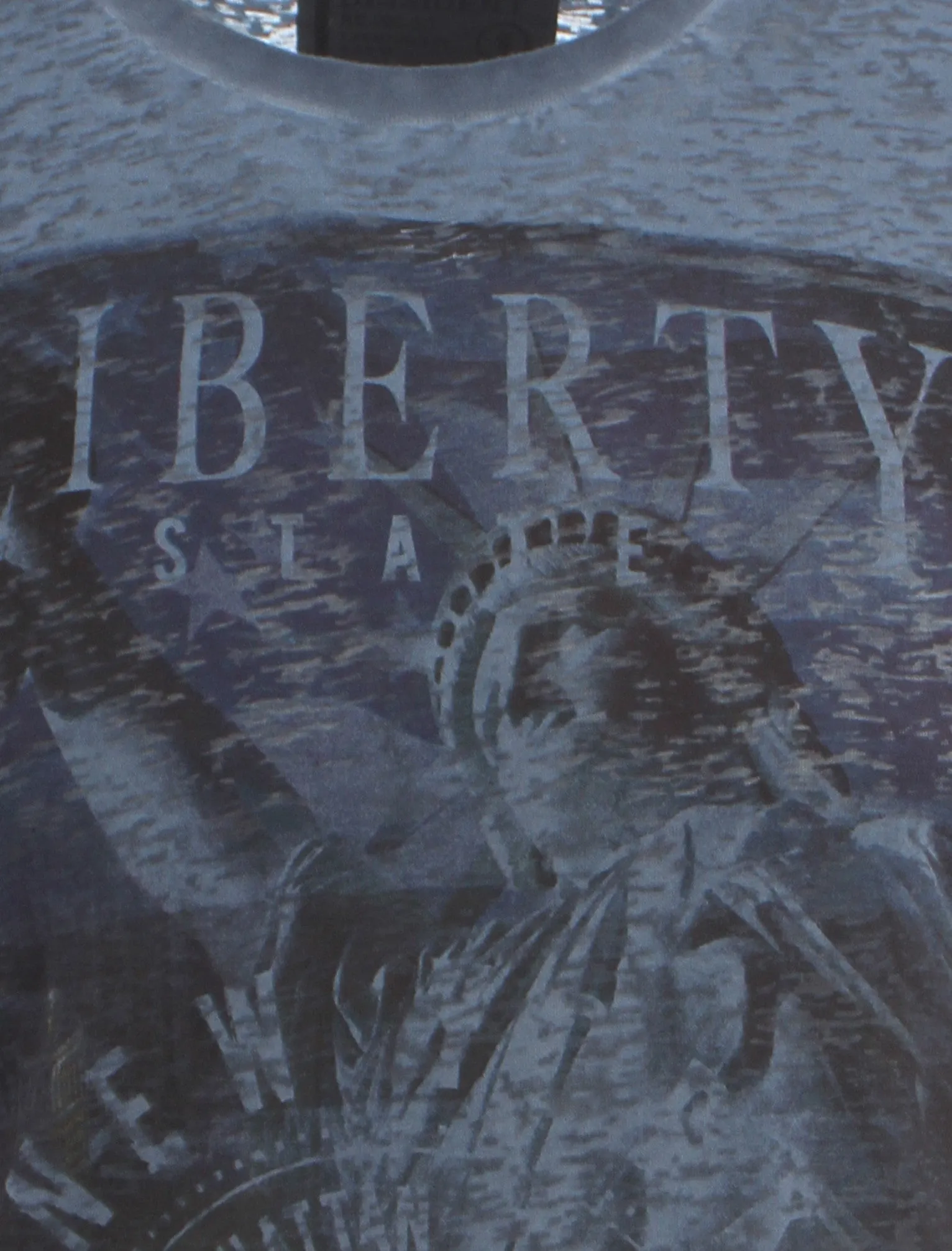 Dissident vintage blue Liberty State T-Shirt sold by Tokyo Laundry product image thumbnail 3