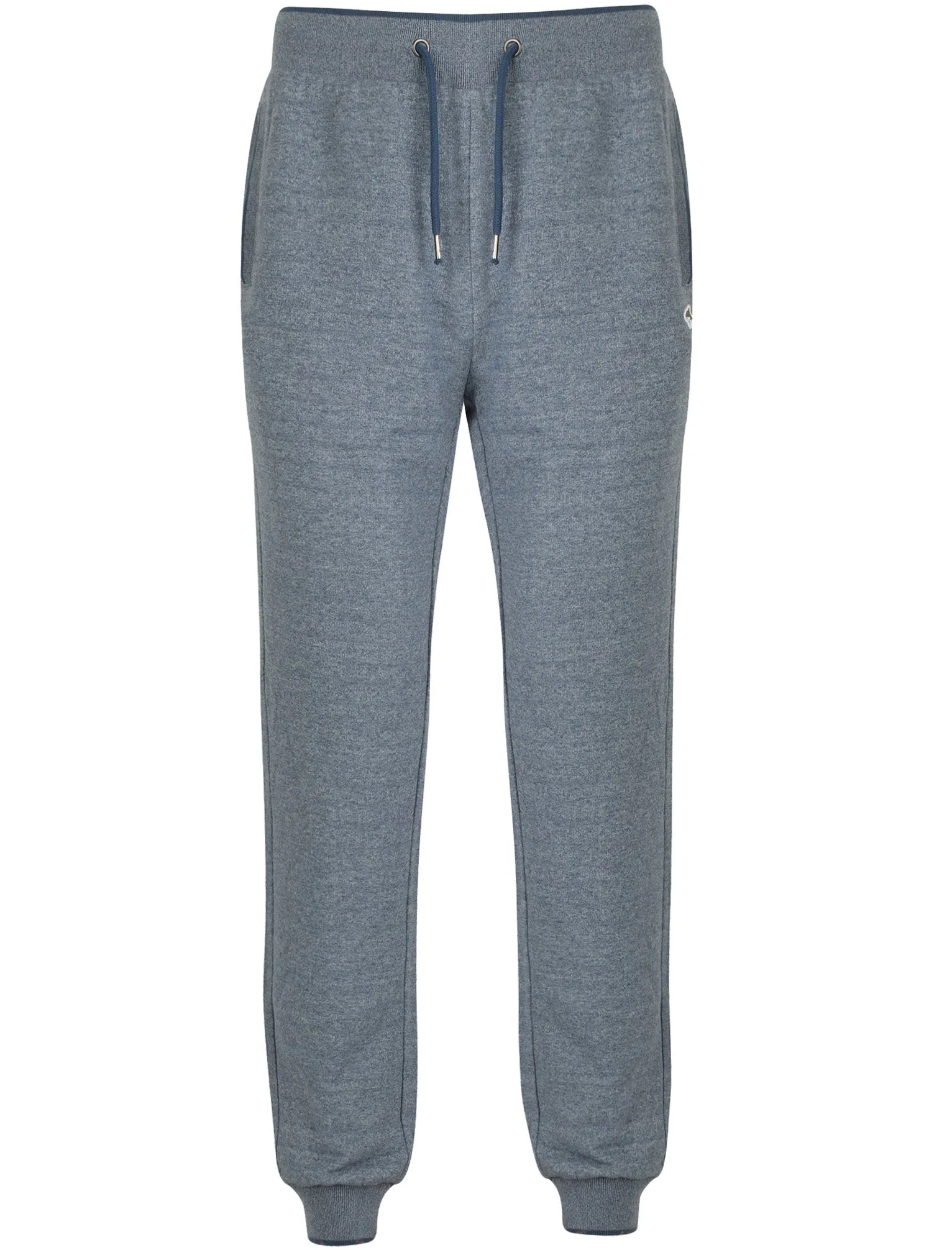 Tamar Flecked Loop Back Fleece Cuffed Joggers In Bijou Blue - Le Shark sold by Tokyo Laundry